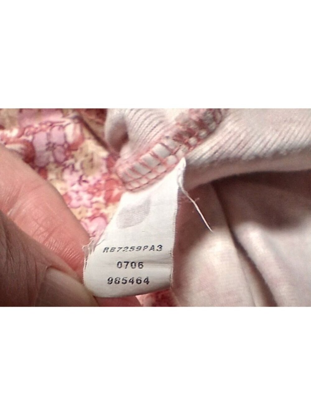 L.L. Bean Womens 3X Plus Floral Long Sleeve Tops 100% Cotton Pink Blue Scoop - Picture 9 of 10